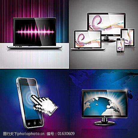 電子科技產品矢量素材